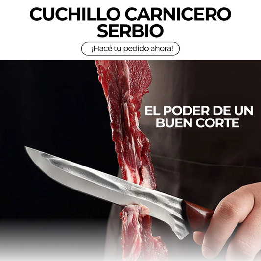 Cuchillo de Carnicero Serbio Forjado a Mano:  Lo que todo cocinero debe tener🔪👨🍳