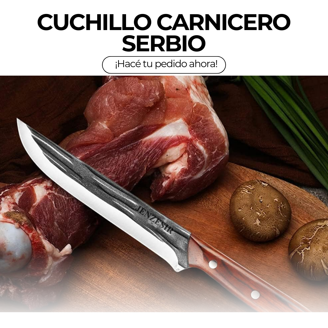 Cuchillo de Carnicero Serbio Forjado a Mano:  Lo que todo cocinero debe tener🔪👨🍳
