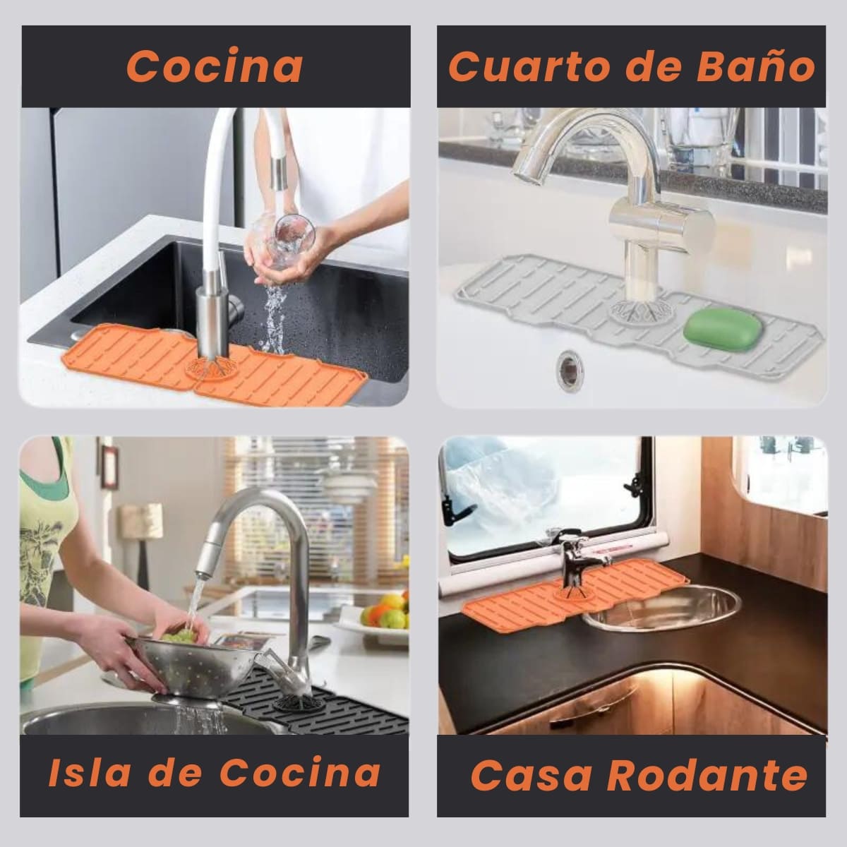 SplashGuardian™ - Tapete Absorbente Para Grifo de Cocina o Baño