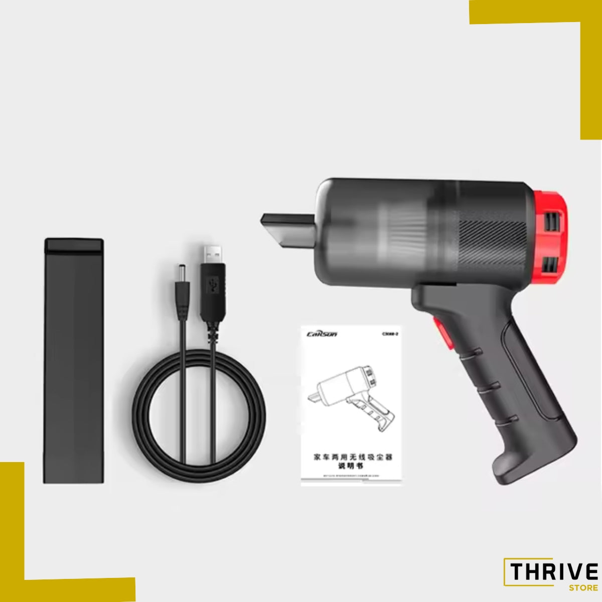EffiClean™ - Aspiradora de coche portátil, recargable y sin cables