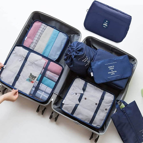 Organizadores de Viaje para Maletas, 6 PCS Organizador de Equipaje, Impermeable