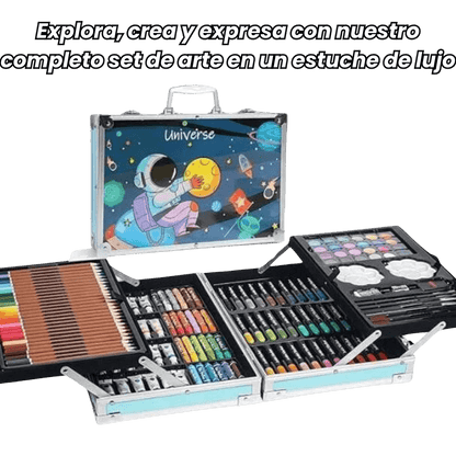 Maletín Con 145 Piezas De Arte ¡Despierta La Creatividad De Tu Pequeño!