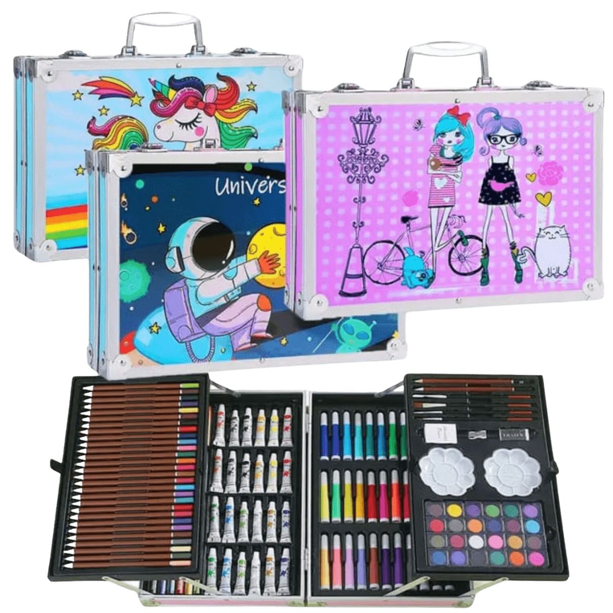 Maletín Con 145 Piezas De Arte ¡Despierta La Creatividad De Tu Pequeño!