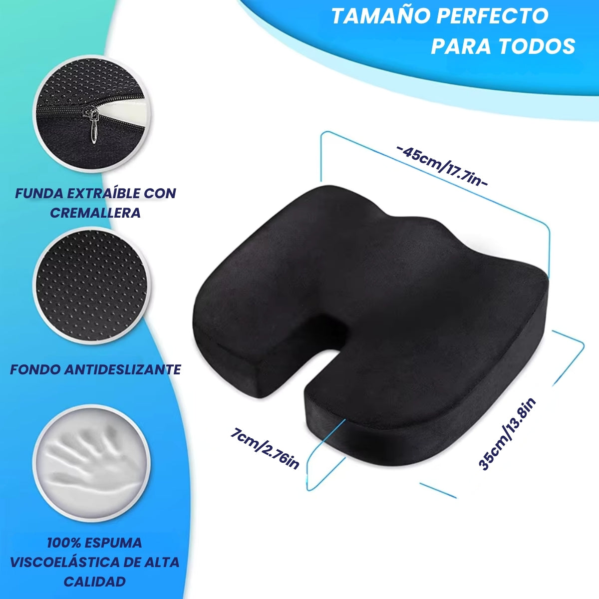 RelaxRest™ - Almohada de apoyo para cadera suave de primera calidad