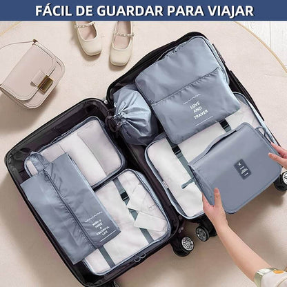 Organizadores de Viaje para Maletas, 6 PCS Organizador de Equipaje, Impermeable