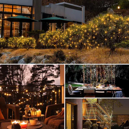 🌟🎄GUIRNALDA NAVIDEÑA SOLAR DE LUCES LED (20 Metros)🎄🌟