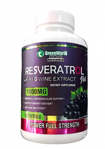 RESVERATROL x 100 Cápsulas 💊 | Juventud y potencia pura 🔥