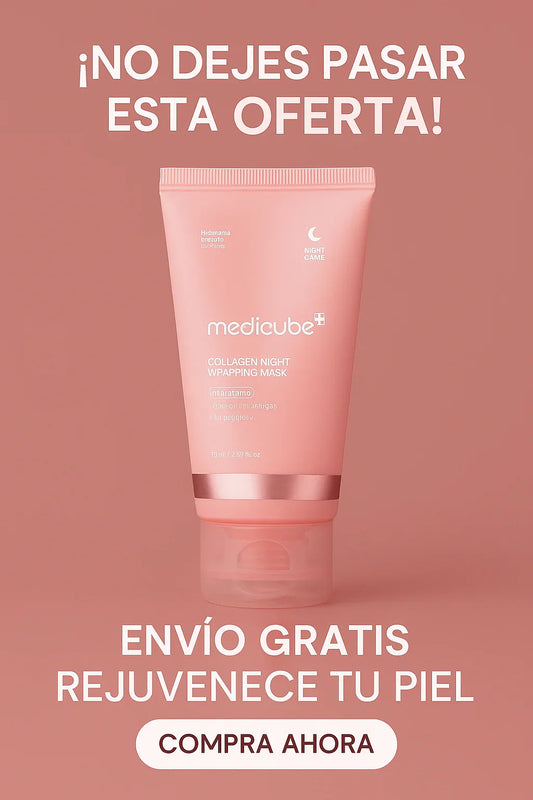 MEDICUBE - Mascarilla con colágeno 100% EFECTIVIDAD
